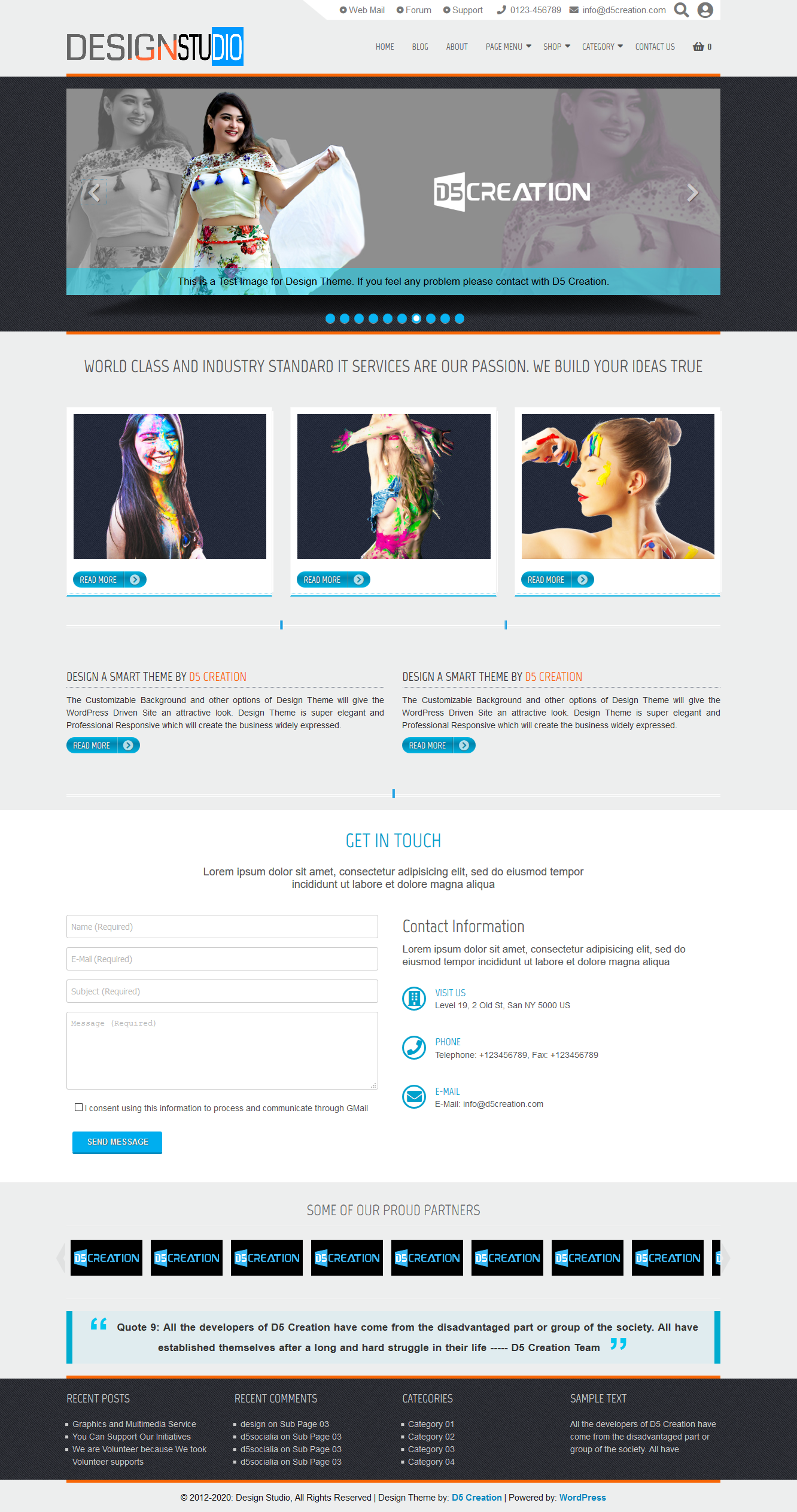 Design Responsive WordPress Theme