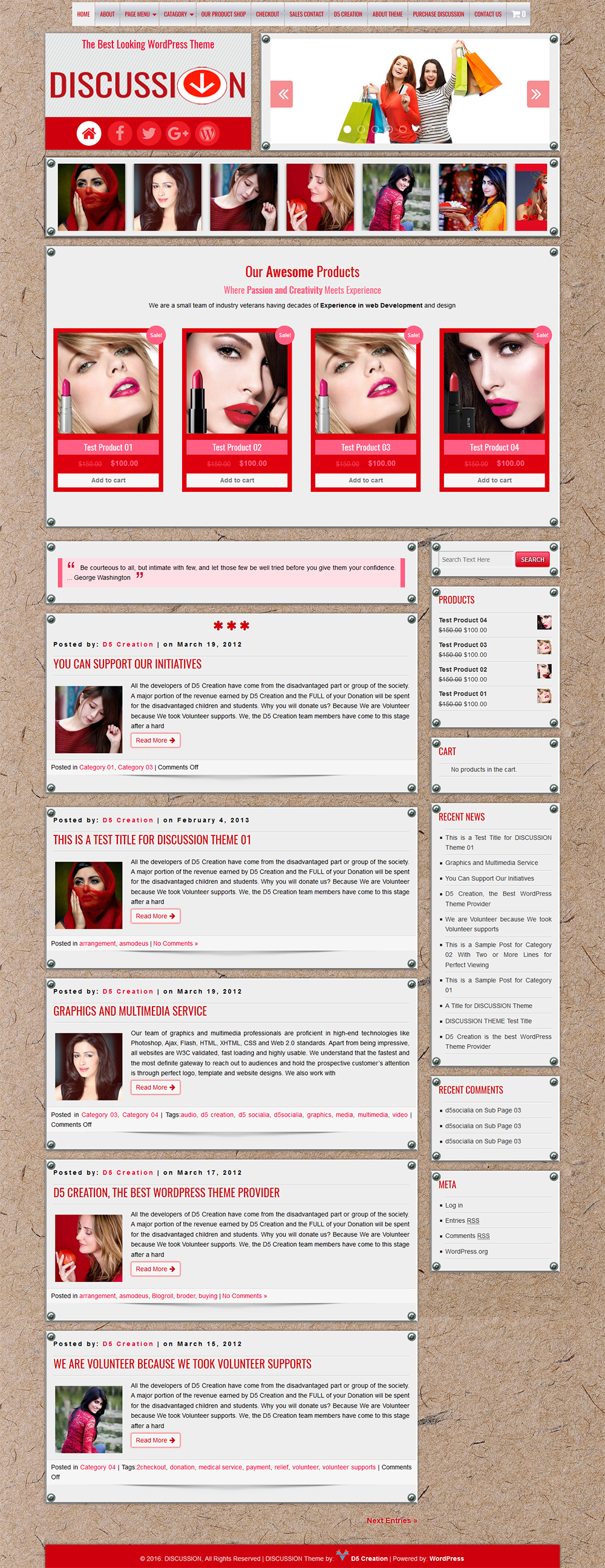 WordPress DISCUSSION Theme