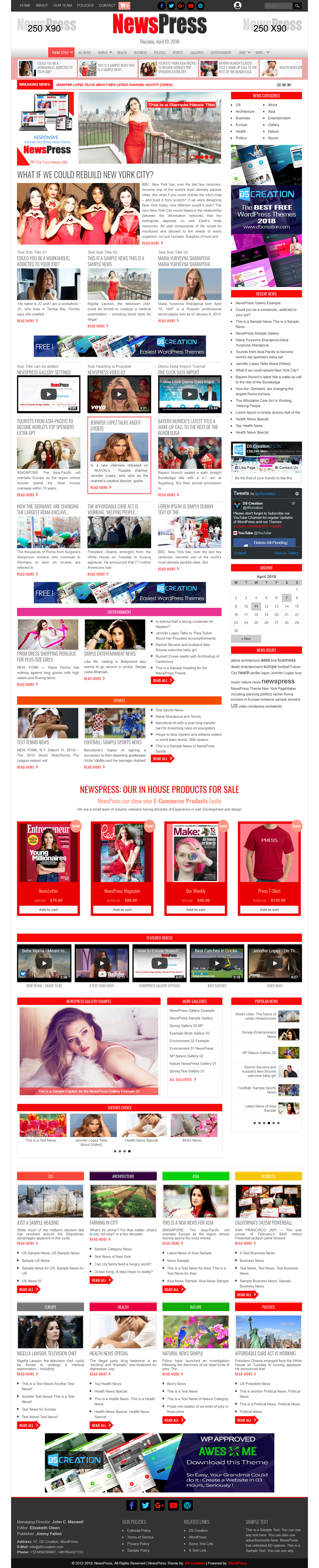 NewsPress, WordPress News Theme