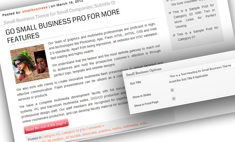 Small Business WordPress Theme
