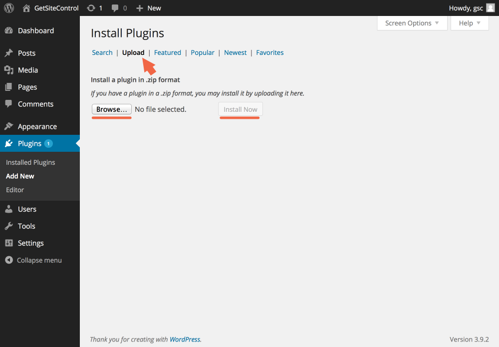 install plugins