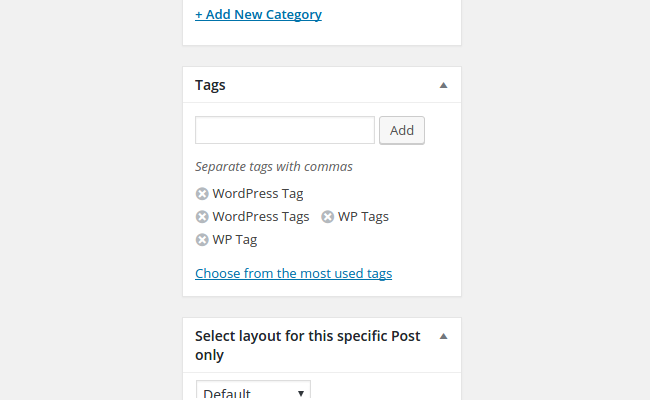 Tags in WordPress