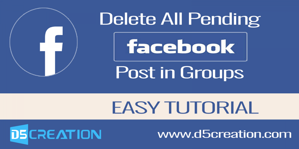 Delete All Pending Facebook Posts in Groups at Once