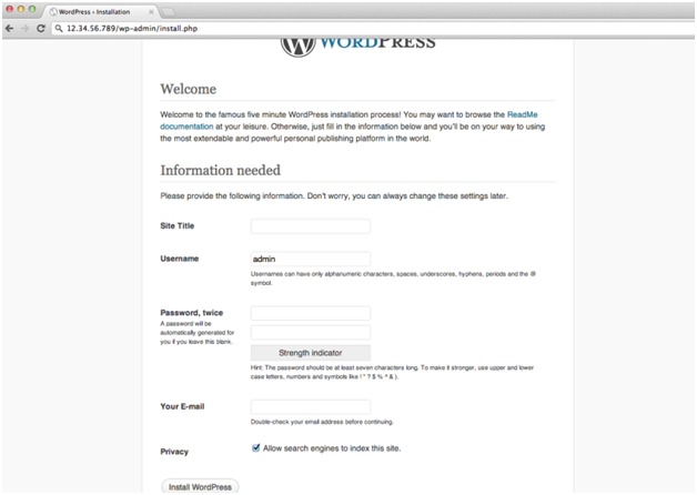 Design Website with WordPress - design startup website
