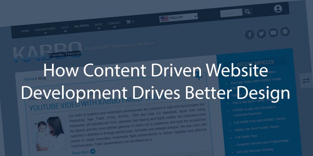 content driven website